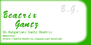 beatrix gantz business card